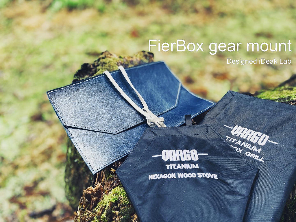 FierBox Gear Mount - Premium Leather Gear Case | Stove Accessory Organizer