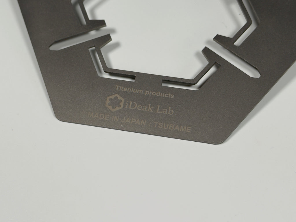 Ti Flat Trivet Wide　”VARGO Stove Support trivet”