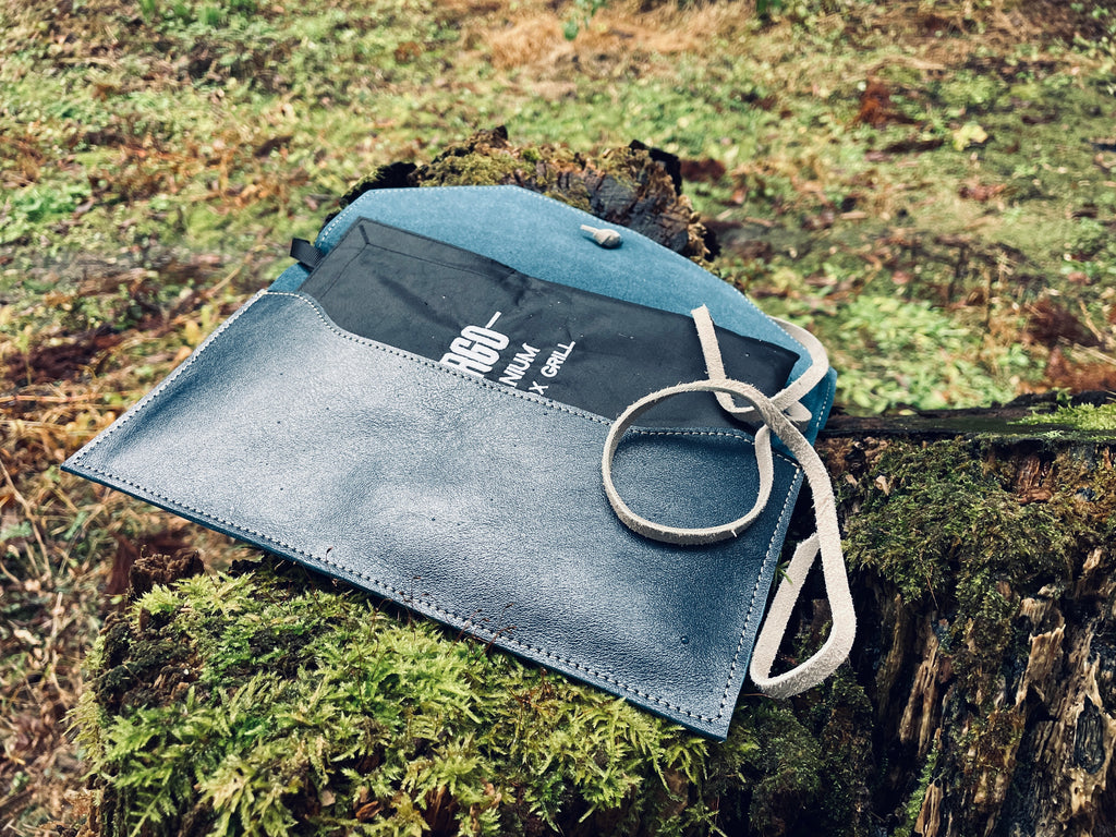 FierBox Gear Mount - Premium Leather Gear Case | Stove Accessory Organizer